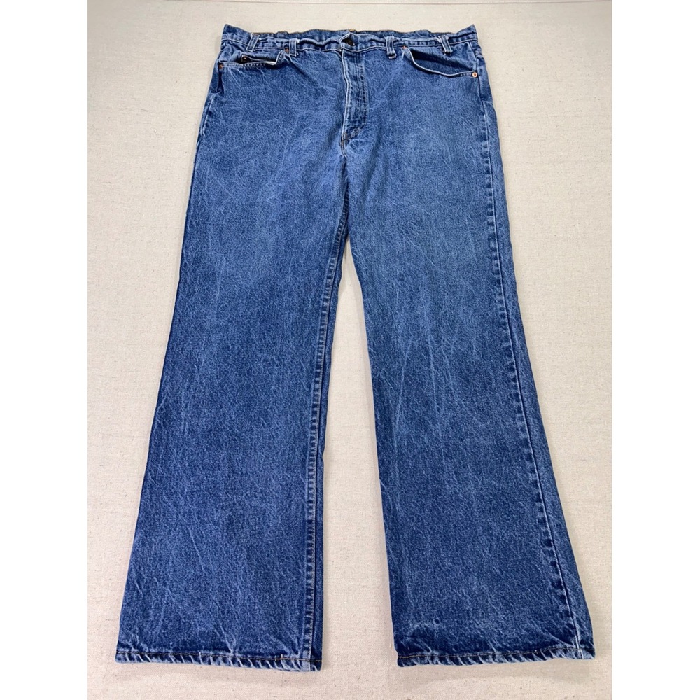 Vintage Levi's 517 Men's 42 Orange Tab Jeans Medium Wash Bootcut 20517-0217